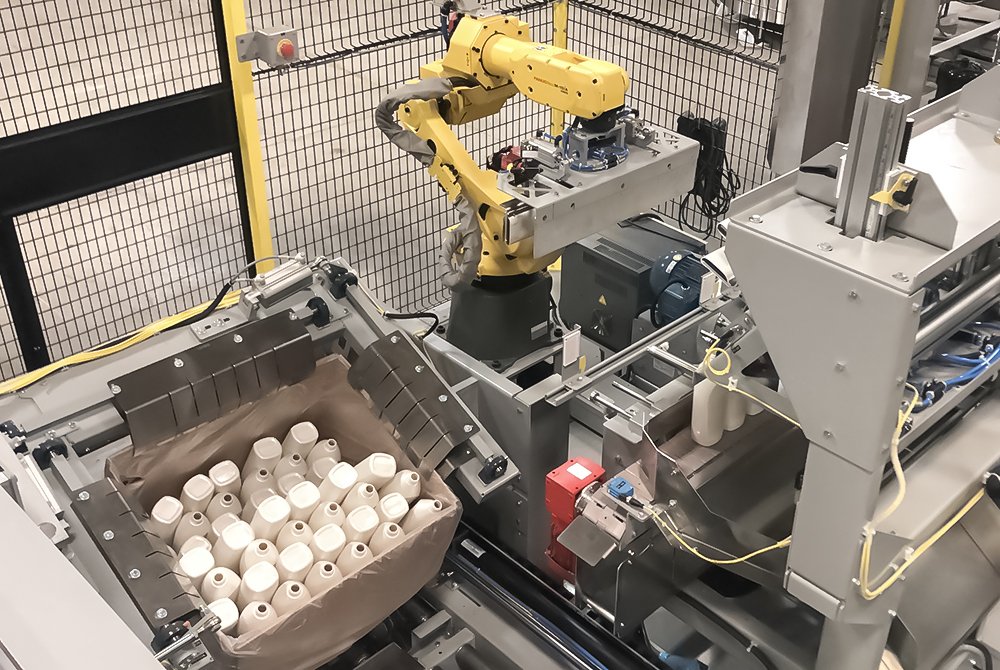 Automatic Bulk Box Loading - Upright and Inverted Rows