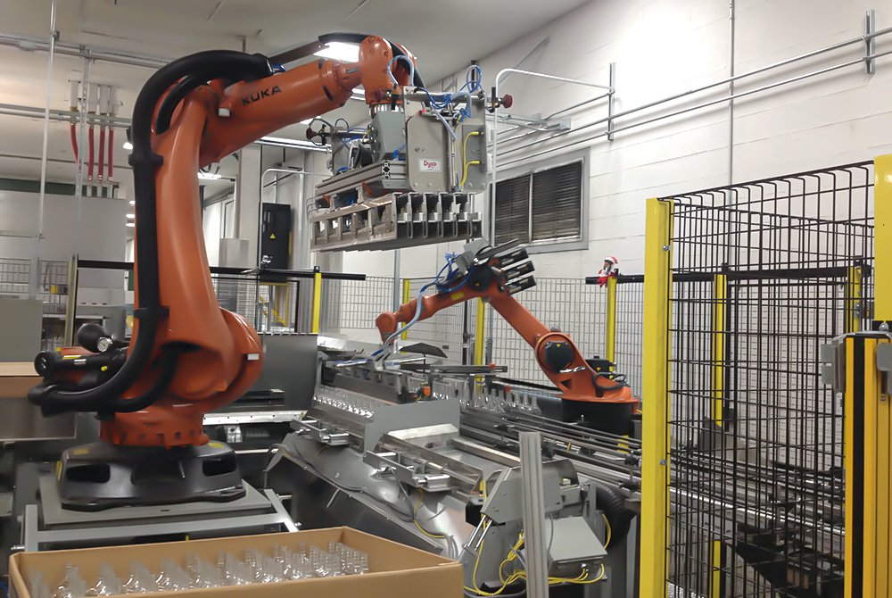 Automatic Gaylord and Tote Loading with Soldier Stacked Arrays