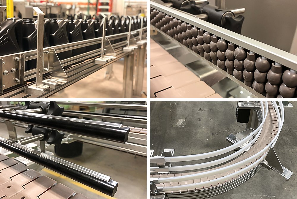 Rail Options for Table Top Conveyor