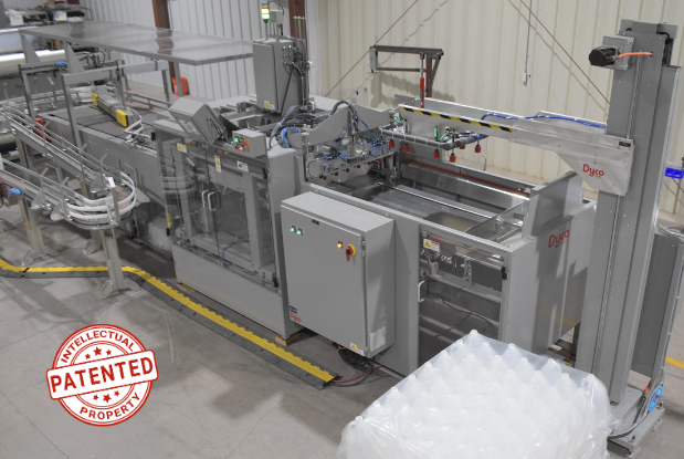 Dyco Inc.'s Automatic Debagging machine for removing plastic bottles from bundles or bags